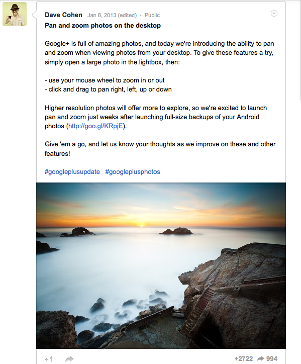 Google Announces Google Plus Image Zoom
