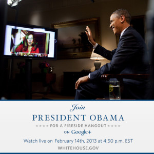 Obama's Fireside Hangout on Google Plus